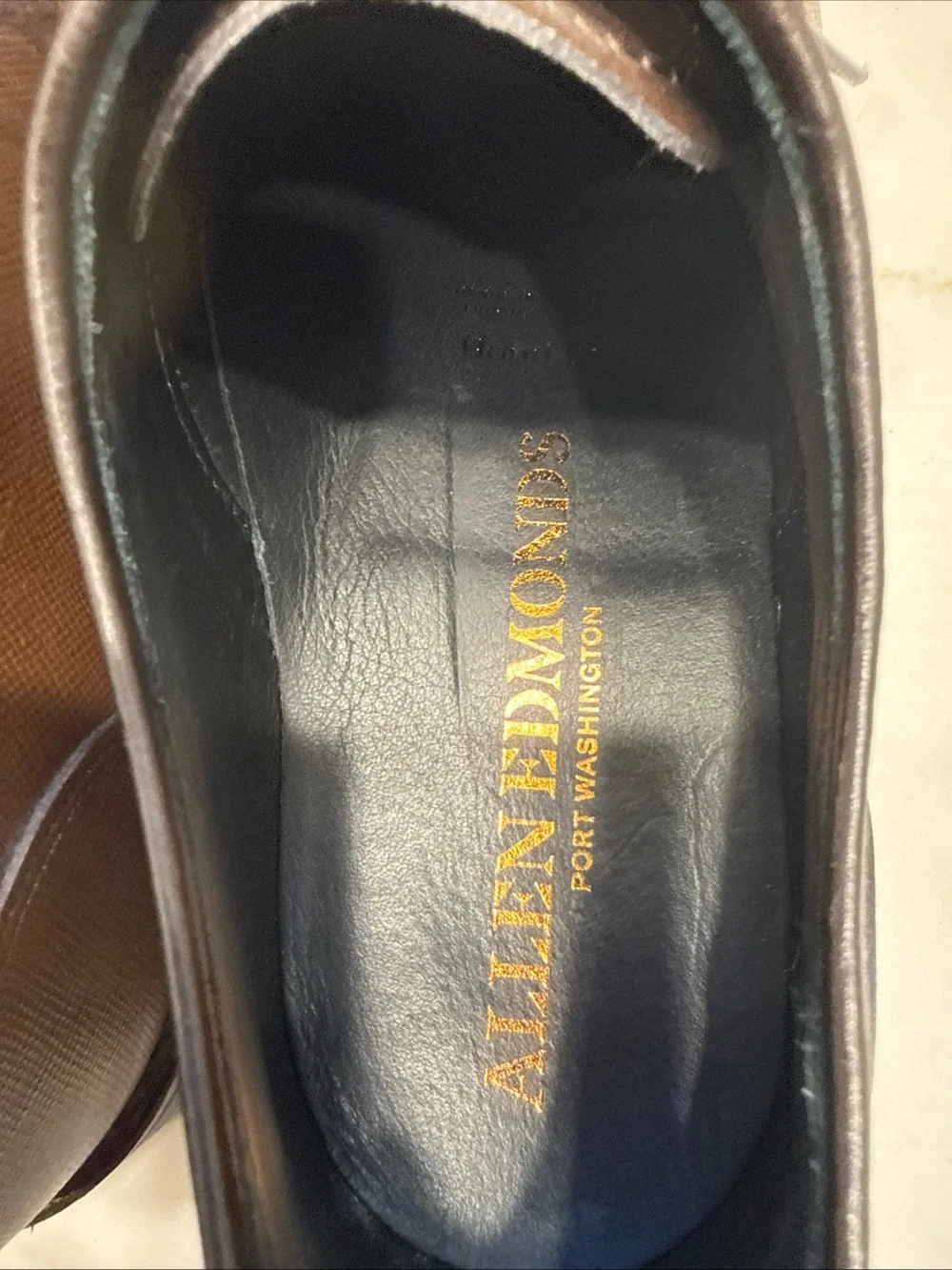 Allen Edmonds Park Avenue Brown Soffiano Cap-Toe Oxford Dress Shoes Sz 9 D